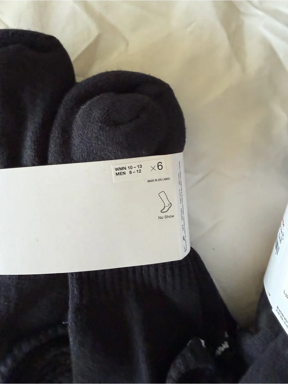 Nike Everyday Black No-Show Socks - 2 Packs